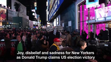 Joy, disbelief, sadness for New Yorkers over Trump victory