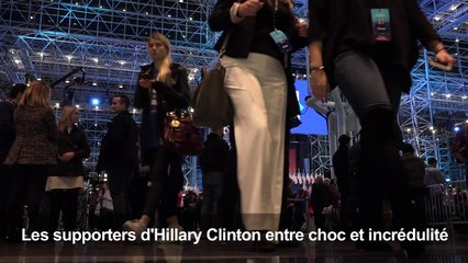 Les supporters d'Hillary Clinton entre choc et incrédulité