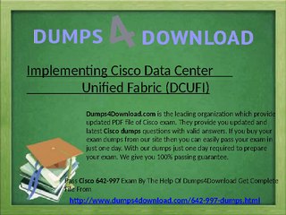 Latest 642-997 Cisco Exam Dumps PDF – Pass with Confidence! 📄