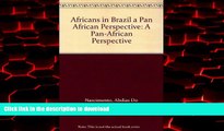 Best book  Africans in Brazil a Pan African Perspective: A Pan-African Perspective