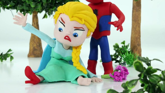 Spiderman Gets Sick Needs Shot Prank Videos Superheroes in Real Life Play Doh Animation Hulk Joker