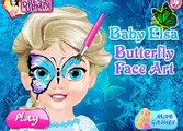 Permainan Si Kecil Elsa Seni Lukis Wajah Kupu - Play Gmaes Little Elsa Butterfly Face Painting