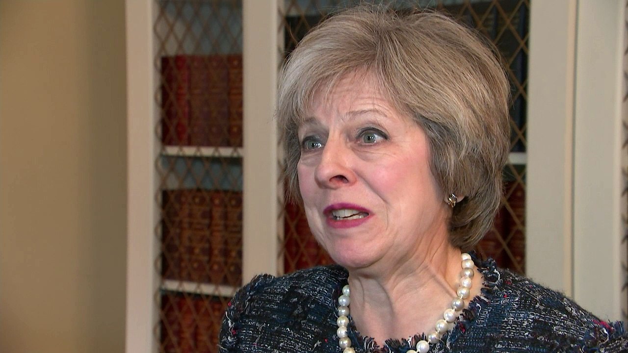 Theresa May 'looking forward to working with Donald Trump'