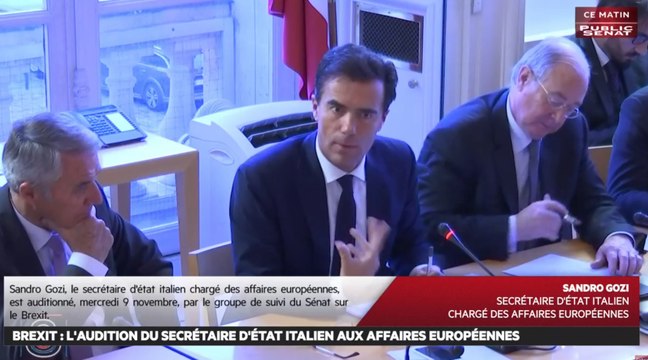 Brexit : L'audition du secrétaire d'Etat italien aux affaires européennes - Les matins du Sénat (09/11/2016)