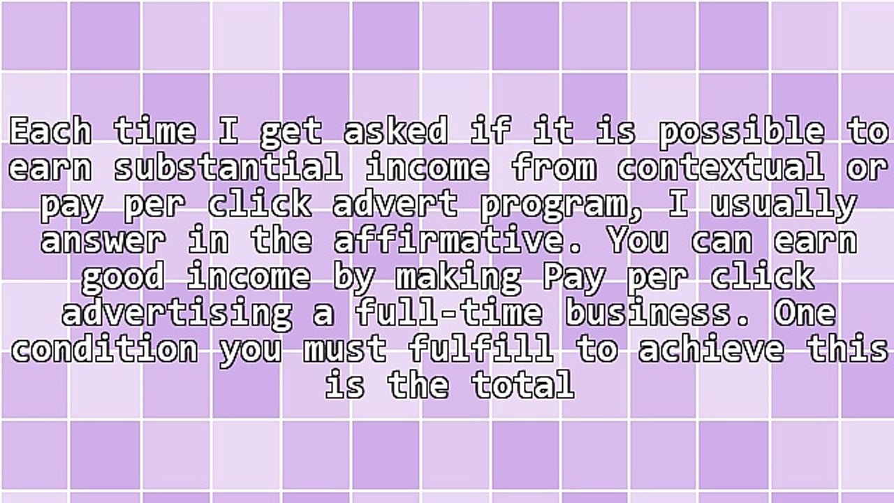 How to Make Pay Per Click Advertising a Full Time Income Generating Business