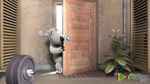 [04] Animated Cartoon Bernard Bear - The gym - All Languages