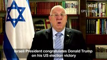 Israeli President congratulates Trump on his election