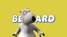 [28] Animated Cartoon Bernard Bear - Security Guard - All Languages