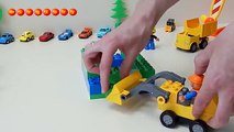 Машинки мультфильм - Строим домик Lego - Город машинок - 52 серия. Развивающие мультики mirglory