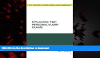 liberty books  Evaluation for Personal Injury Claims (Best Practices for Forensic Mental Health