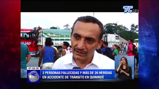 Tres fallecidos y varios heridos dejo accidente de tránsito en la vía Quinindé-Santo Domingo