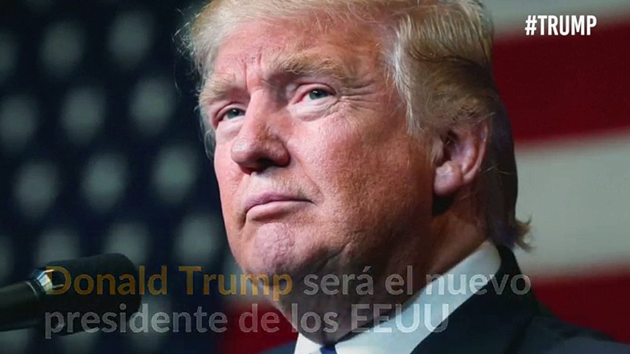 Trump es el presidente electo de EE.UU. y Clinton acepta su derrota