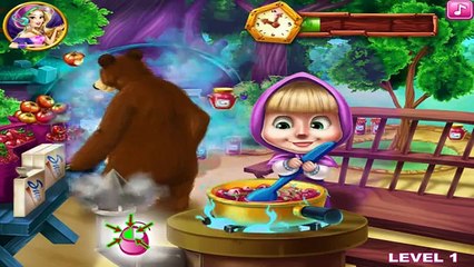 Masha and Bear Kitchen Mischief Cartoon Games for Kids