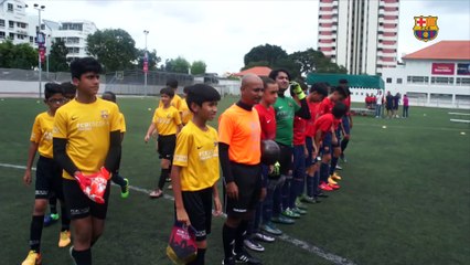 The match between FCB Escola Singapur and Nova Delhi
