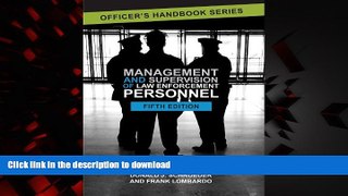 liberty books  Management and Supervision of Law Enforcement Personnel