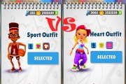 #Gameplay# Subway Surfers Sport Outfit vs Heart Outfit