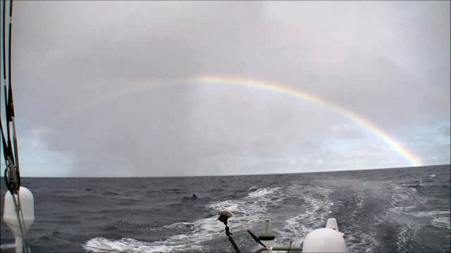 Un arc en ciel pour Yann Eliès / Vendée Globe