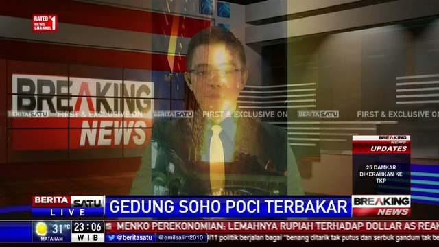 Breaking News: Lantai P8 Gedung Soho Poci Terbakar