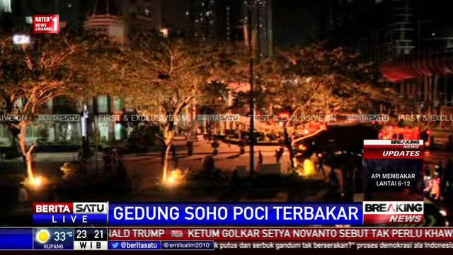 Penyebab Gedung Soho Poci Terbakar Masih Diselidiki