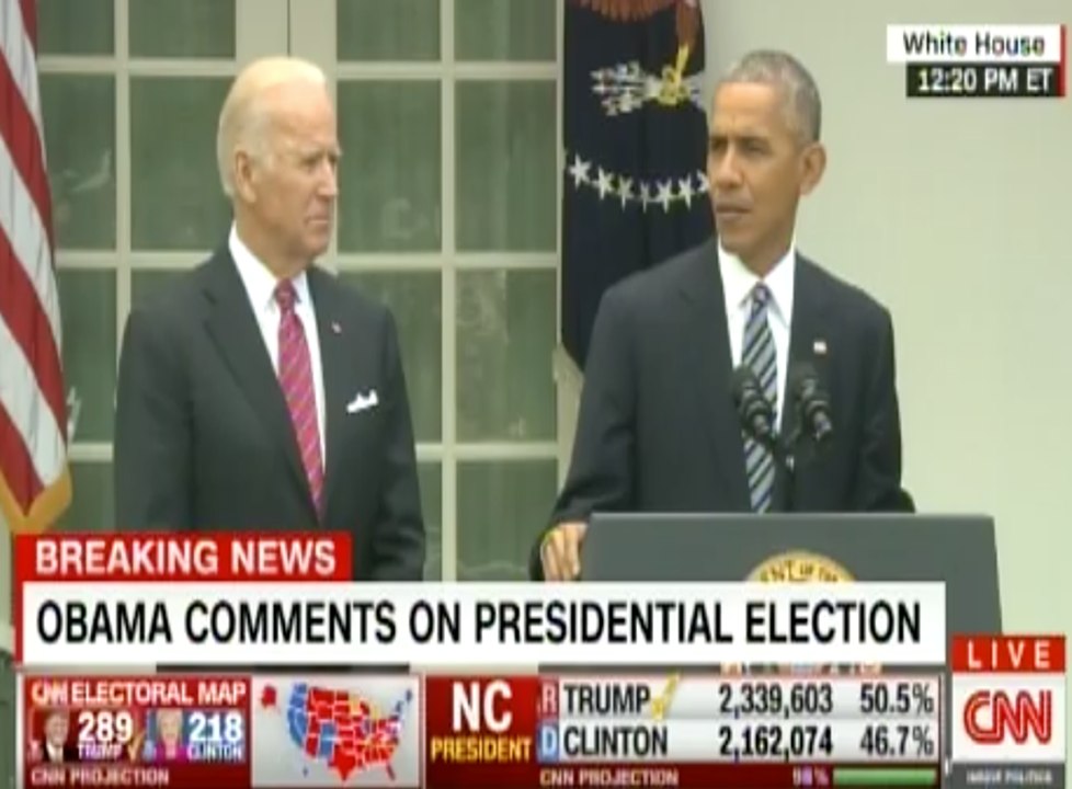 President Obama Addresses President-Elect Donald Trump's Historic Win