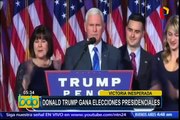Donald Trump ofreció su primer discurso tras ganar elecciones presidenciales