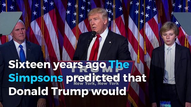 The Simpsons correctly predicted a Donald Trump presidency 16 years ago