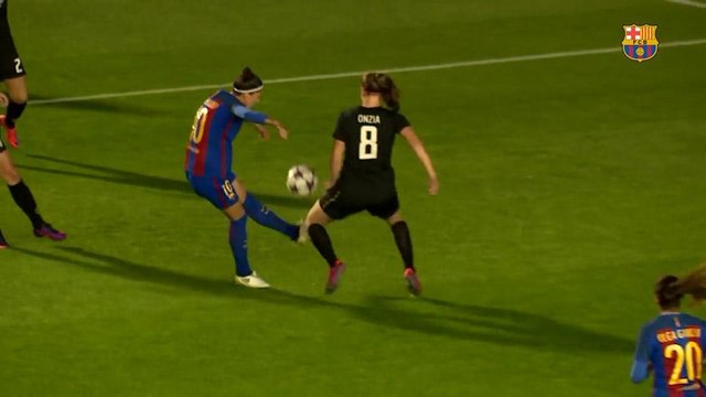 Jogadora do Barcelona faz gol de placa na Liga dos Campeões feminina