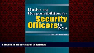 liberty book  Duties   Responsibilities for NYS Security Officers 3rd Edition online to buy