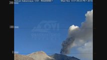 Volcán peruano Sabancaya sigue emitiendo gases y cenizas en proceso eruptivo
