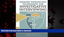 Read book  Memory-Enhancing Techniques for Investigative Interviewing: The Cognitive Interview