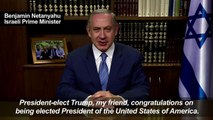 Netanyahu congratulates Trump, a 'great friend' of Israel