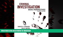 Buy books  Criminal Investigation: Basic Perspectives (13th Edition) online for ipad