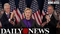 Hillary Clinton Fighting Back Tears As She Delivers Concession Speech