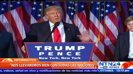 Paul Ryan reconoce la victoria “increíble” de Donald Trump y expresa su deseo para “trabajar de la mano”