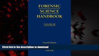 Buy books  Forensic Science Handbook, Volume 3 (2nd Edition) online to buy