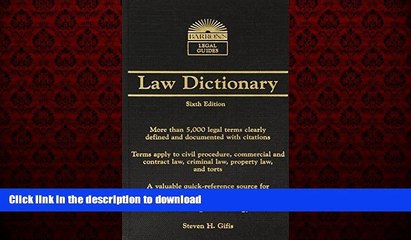 Read book  Barron s Law Dictionary: Mass Market Edition (Barron s Legal Guides) online to buy