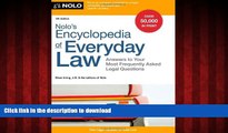 Best books  Nolo s Encyclopedia of Everyday Law: Answers to Your Most Frequently Asked Legal