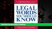 liberty book  Legal Words You Should Know: Over 1,000 Essential Terms to Understand Contracts,