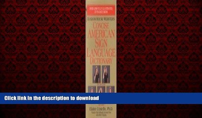 下载视频: Best book  Random House Webster s Concise American Sign Language Dictionary online