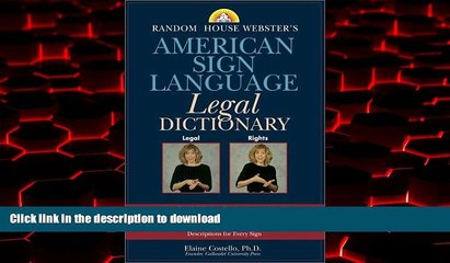 Buy books  Random House Webster s American Sign Language Legal Dictionary online for ipad