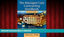 Read book  The Managed Care Contracting Handbook, 2nd Edition: Planning   Negotiating the Managed