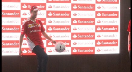 Vettel, Raikkonen y Gené aceptan reto del futbolista Kaká