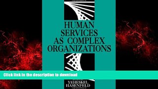 Buy book  Human Services as Complex Organizations online to buy