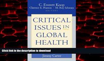 Read book  Critical Issues in Global Health online to buy
