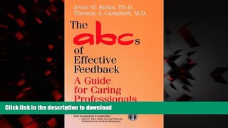 Buy book  The ABCs of Effective Feedback: A Guide for Caring Professionals online for ipad