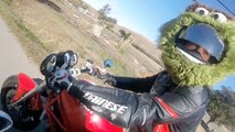 Motorcycle Riding 'Grouch' Runs Out Of Gas