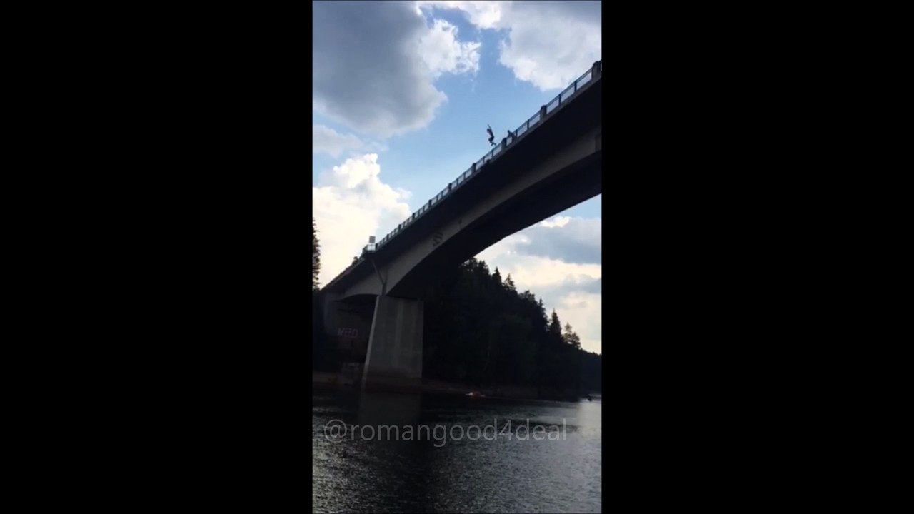 Ottensteiner Stausee Brückensprung 23m Höhe