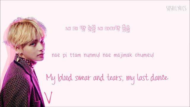 BTS Blood Sweat and Tears Lyrics