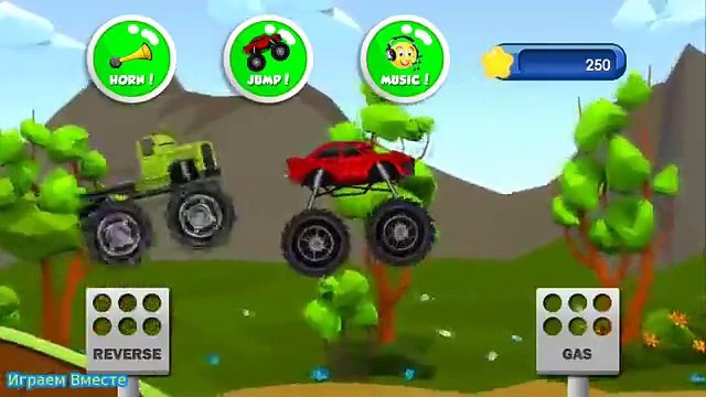 Мультик про машинки Монстр Трак Внедорожник Мультфильм для малышей Гонки для детей