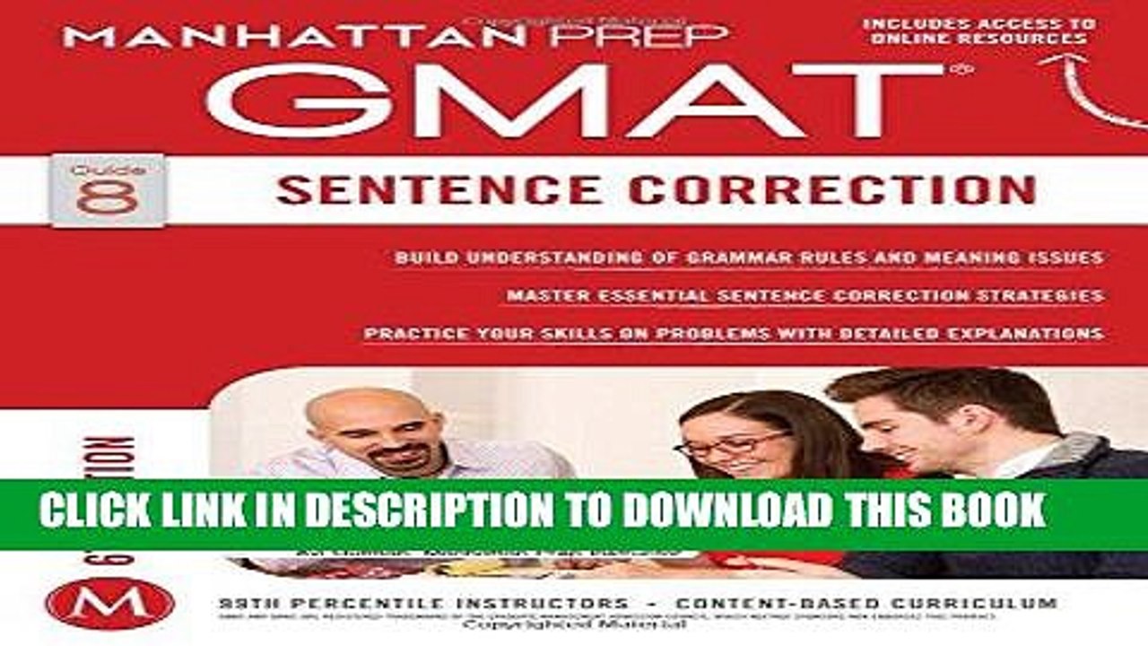 [BOOK] PDF GMAT Sentence Correction (Manhattan Prep GMAT Strategy Guides) Collection BEST SELLER